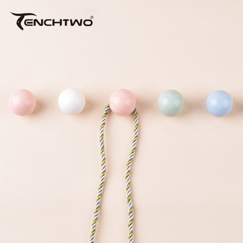 Furniture Hook Hardware - Ganchos de cerámica redondos, ganchos de