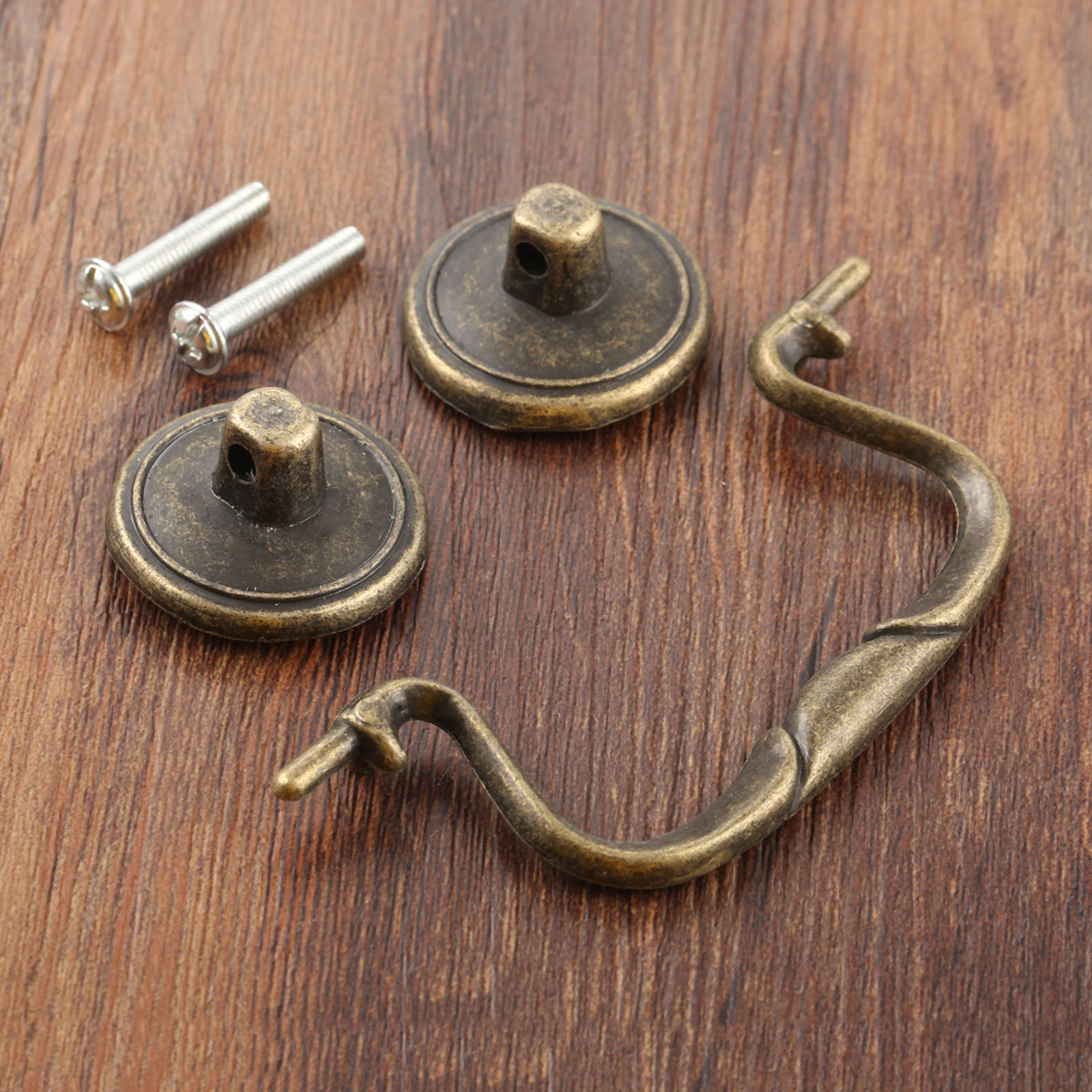 Furniture Hardware Shop - Manijas de plástico Vintage con tornillos,