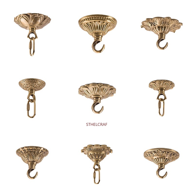 Furniture Hook Hardware - 1 Gancho de Latón de Alta