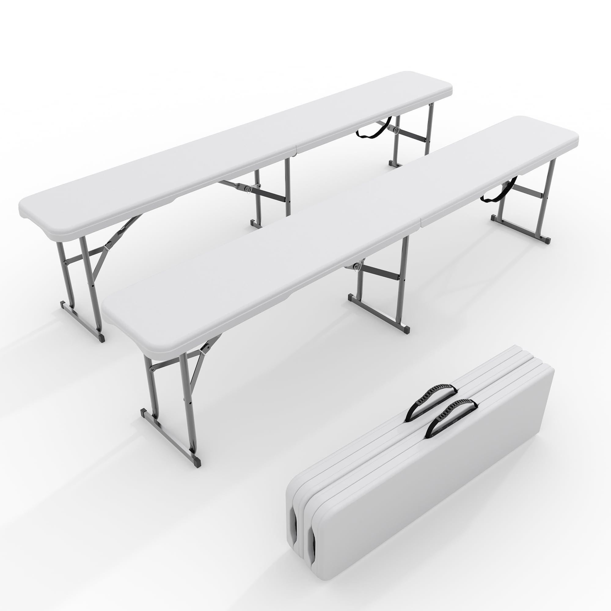 Furniture Hardware Pulls - Paquete de 2 bancos plegables para