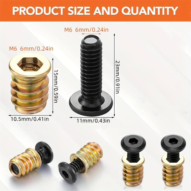 Furniture Hardware Connectors - Kit de herramientas combinadas de insertos