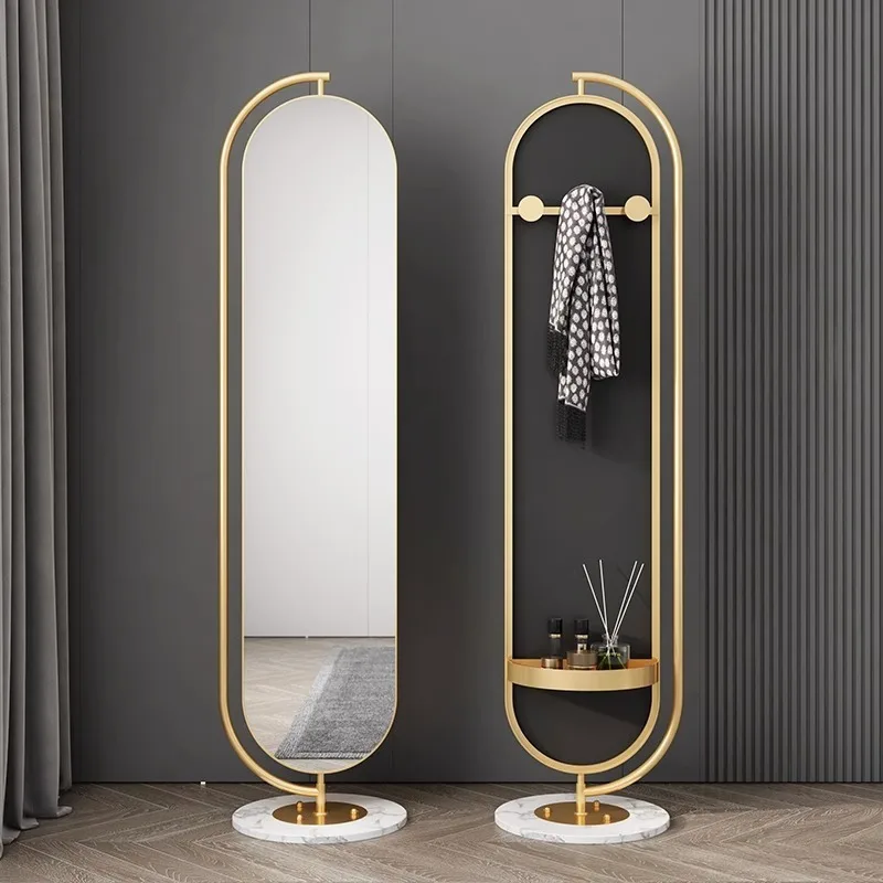 Furniture Hook Hardware - Espejo giratorio de longitud completa con