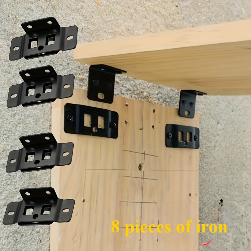 Furniture Hardware Connectors - 4 juegos de clips de fijación