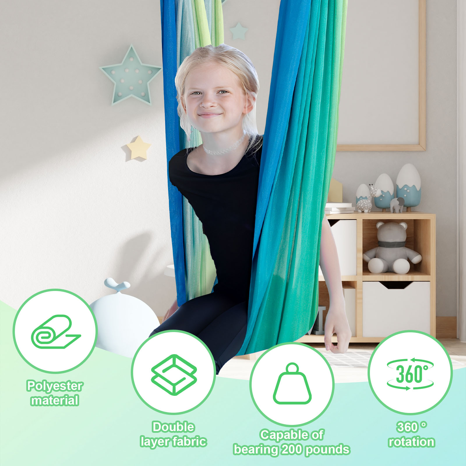 Columpios sensoriales para niñ - Furniture Hook Hardware reseña y precio
