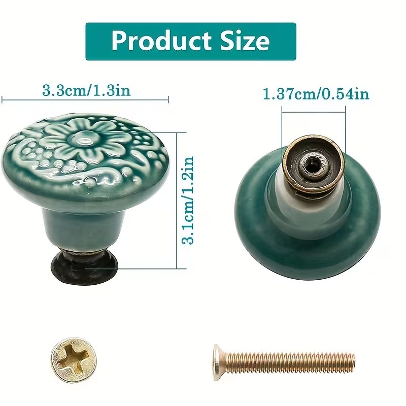 12 perillas de cerámica para g - Furniture Hardware Pulls reseña y precio