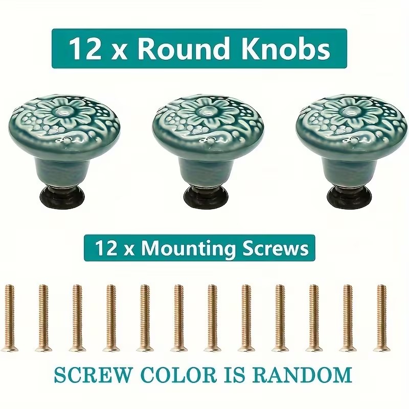 12 perillas de cerámica para g - Furniture Hardware Pulls reseña y precio
