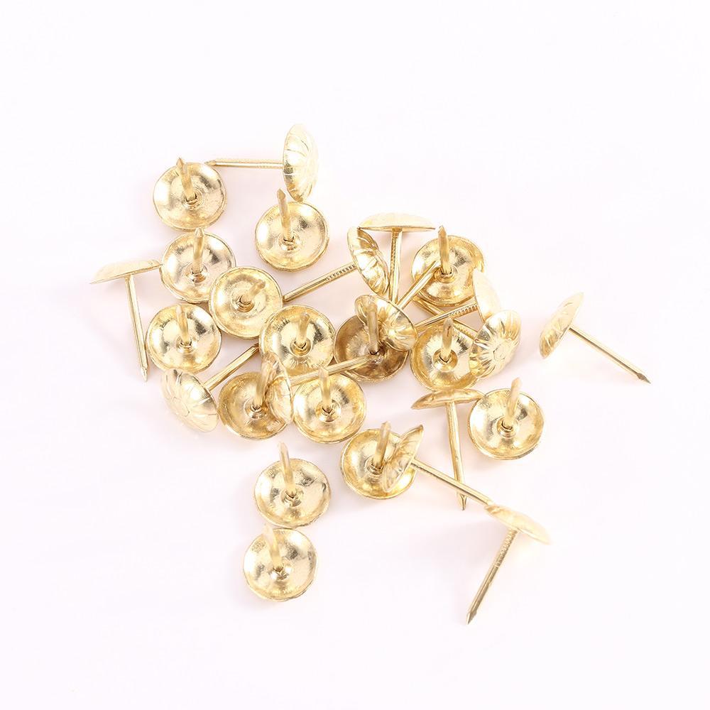 Clavos decorativos de latón co - Furniture Upholstery Hardware reseña y precio