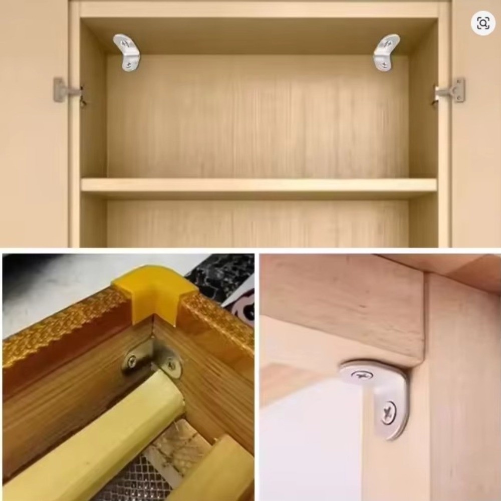 Soporte de esquina de ángulo r - Furniture Hardware Connectors reseña y precio